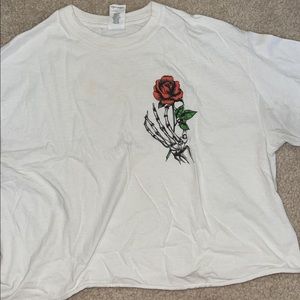 Crops white medium tee